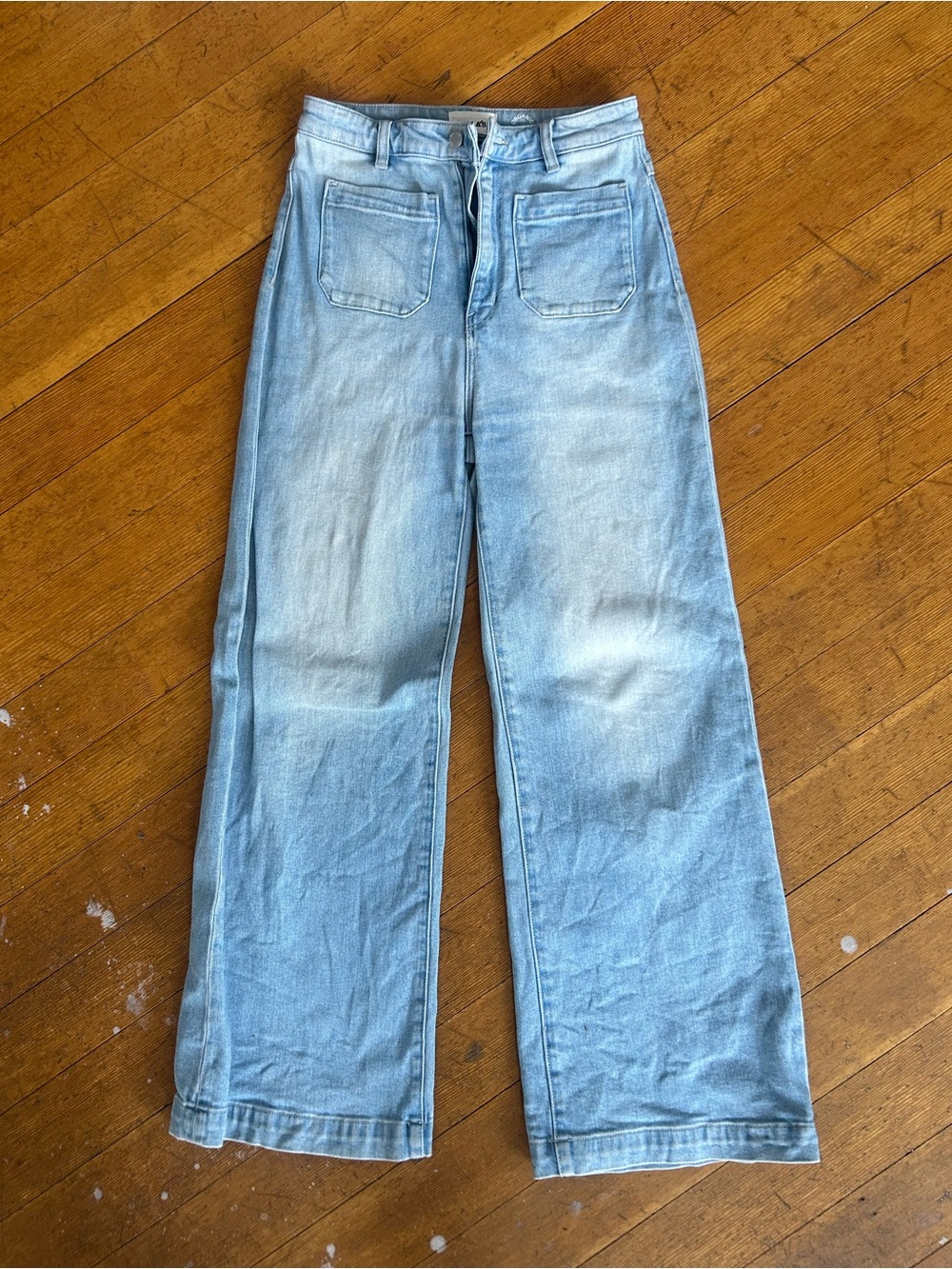 ROLLA'S Light Blue Wide-Leg High-Rise Jeans